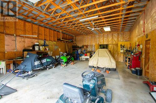 1322 River Road, Kawartha Lakes, ON - Indoor Photo Showing Garage