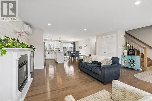 64 Satara Drive, Moncton, NB - Indoor Photo Showing Living Room With Fireplace