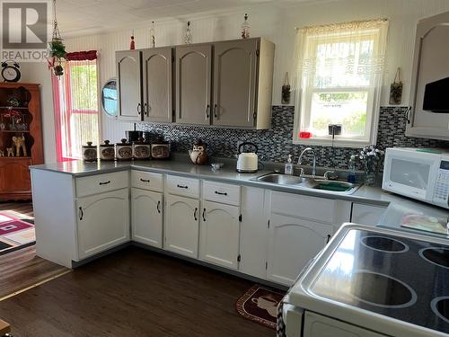 55 Main Street, South Brook, NL - Indoor Photo Showing Kitchen With Double Sink