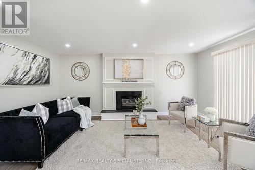 26 Allendale Road, Brampton (Brampton East), ON - Indoor Photo Showing Living Room With Fireplace