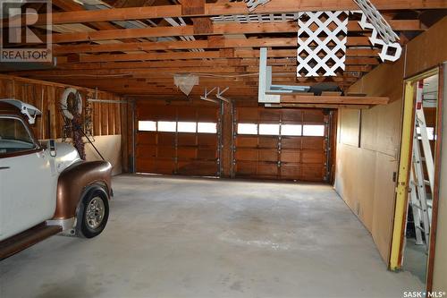 Sitter Acreage, Kindersley, SK - Indoor Photo Showing Garage