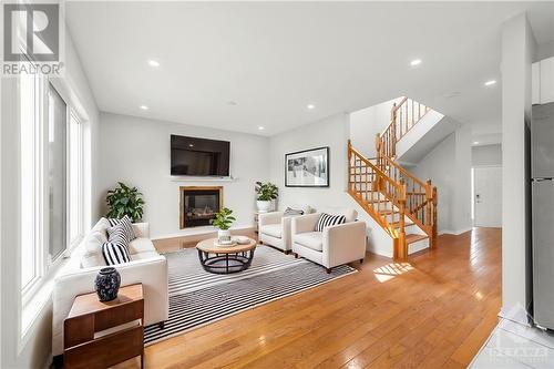 Virtually Staged - 1146 Halton Terrace, Ottawa, ON - Indoor Photo Showing Living Room With Fireplace