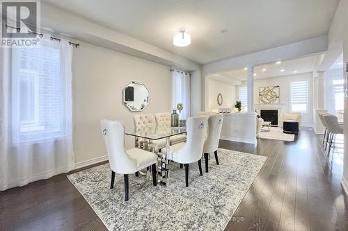 60 Falconridge Terrace, East Gwillimbury, ON - Indoor Photo Showing Dining Room With Fireplace