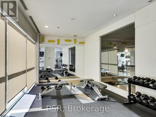 2406 - 80 Western Battery Road E, Toronto (Niagara), ON - Indoor Photo Showing Gym Room