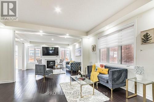 1448 Sycamore Gardens, Milton (Cobban), ON - Indoor Photo Showing Living Room With Fireplace