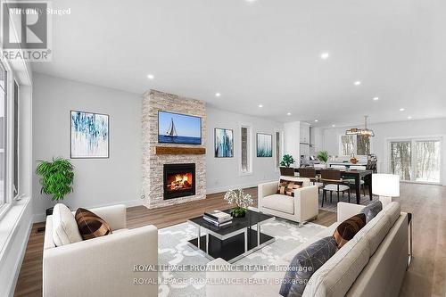 38 Riverside Trail, Trent Hills (Campbellford), ON - Indoor Photo Showing Living Room With Fireplace