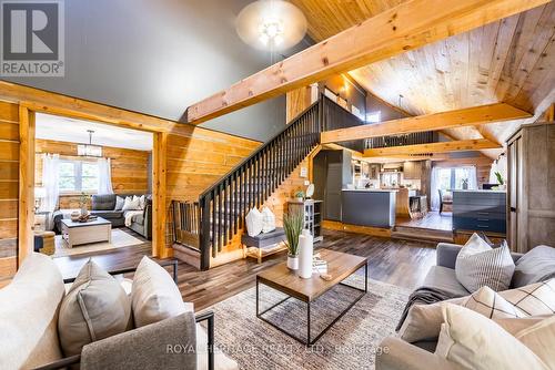 552 Mitchell Road, Cramahe, ON - Indoor Photo Showing Living Room With Fireplace