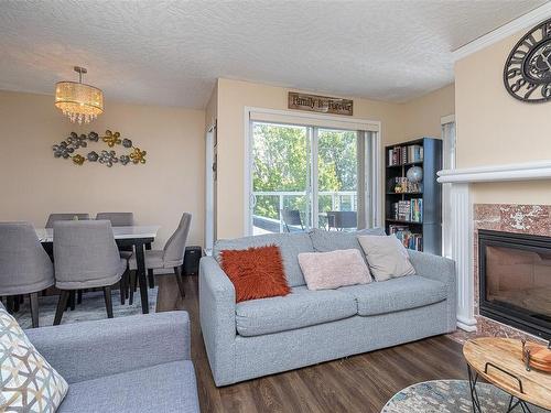 212-689 Bay St, Victoria, BC - Indoor Photo Showing Living Room With Fireplace