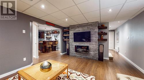 30 Satellite Road, Pouch Cove, NL - Indoor Photo Showing Living Room With Fireplace