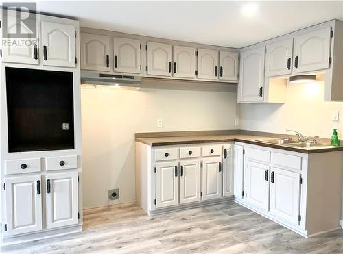 21 First Street, Plaster Rock, NB - Indoor Photo Showing Kitchen With Double Sink