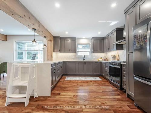 3452 Hannibal Rd, Burlington, ON - Indoor Photo Showing Kitchen With Upgraded Kitchen