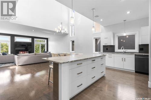 110 Sauer Crescent, Saskatoon, SK - Indoor Photo Showing Kitchen With Upgraded Kitchen