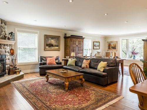 Salon - 7 Rue Eldridge, Brome, QC - Indoor Photo Showing Living Room With Fireplace