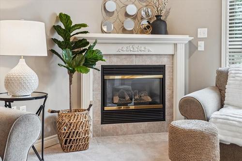 1261 Stephenson Drive, Burlington, ON - Indoor Photo Showing Living Room With Fireplace