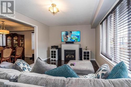 179 Glenabbey Drive, Clarington (Courtice), ON - Indoor Photo Showing Living Room With Fireplace