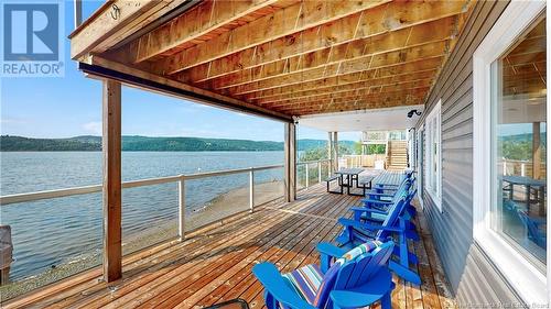 493 Gondola Point Road, Quispamsis, NB - Outdoor With Body Of Water With Deck Patio Veranda With Exterior