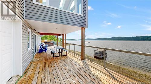 493 Gondola Point Road, Quispamsis, NB - Outdoor With Body Of Water With Deck Patio Veranda With Exterior