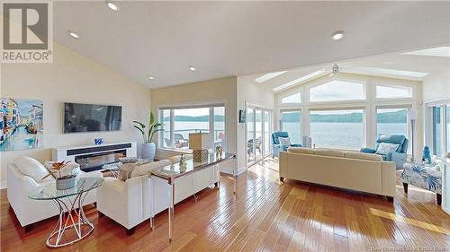 493 Gondola Point Road, Quispamsis, NB - Indoor Photo Showing Living Room With Fireplace