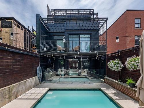 Backyard - 587 Rue Bourgeoys, Montréal (Le Sud-Ouest), QC - Outdoor With In Ground Pool With Exterior