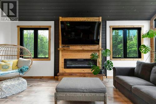 990 French Settlement Road, Tweed, ON - Indoor Photo Showing Living Room With Fireplace