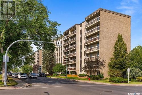 605 4045 Rae Street, Regina, SK - Outdoor With Balcony With Facade