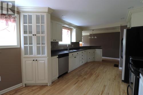 2-4 Old Cove Road, Rocky Harbour, NL - Indoor Photo Showing Kitchen With Double Sink