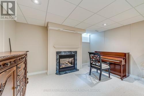 46 Ryland Terrace, Oakville, ON - Indoor Photo Showing Basement With Fireplace