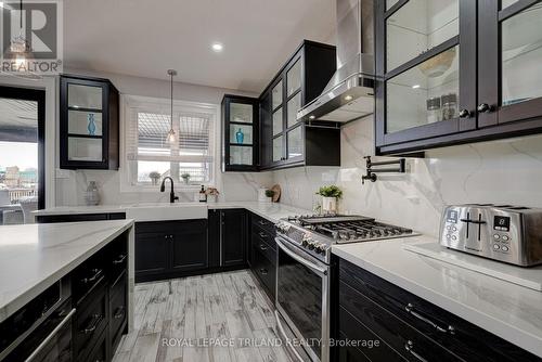 22345 Allen Road, Strathroy-Caradoc (Mount Brydges), ON - Indoor Photo Showing Kitchen With Upgraded Kitchen