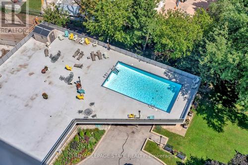 1505 - 2263 Marine Drive, Oakville (Bronte West), ON - Outdoor With In Ground Pool With View