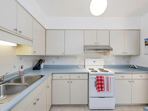 203-250 Douglas St, Victoria, BC - Indoor Photo Showing Kitchen With Double Sink