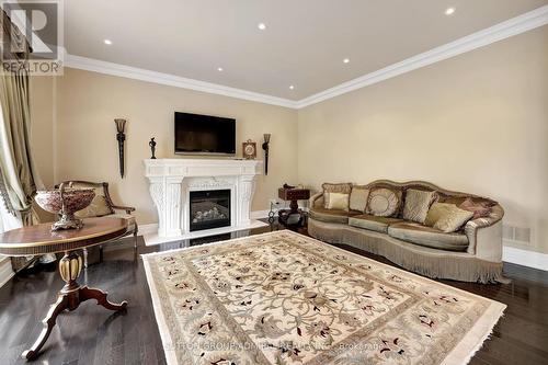 15 Day Lily Crescent, Richmond Hill, ON - Indoor Photo Showing Living Room With Fireplace