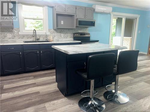 54 Logue Road, Minto, NB - Indoor Photo Showing Kitchen With Double Sink