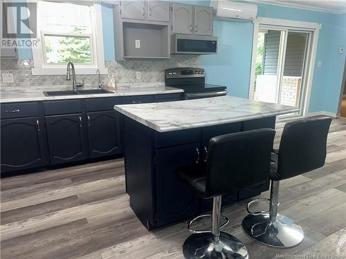 54 Logue Road, Minto, NB - Indoor Photo Showing Kitchen With Double Sink