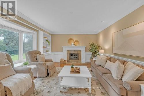 2262 Bonnylyn Court, Oakville (Eastlake), ON - Indoor Photo Showing Living Room With Fireplace