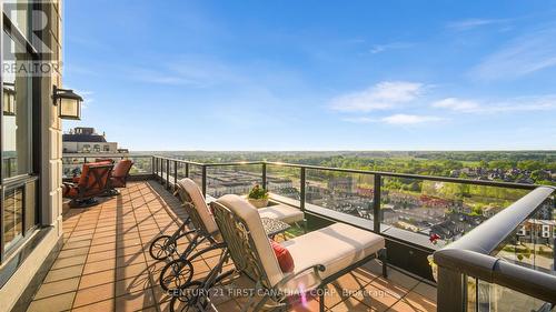 1403 - 240 Villagewalk Boulevard, London, ON - Outdoor With Balcony With View With Exterior