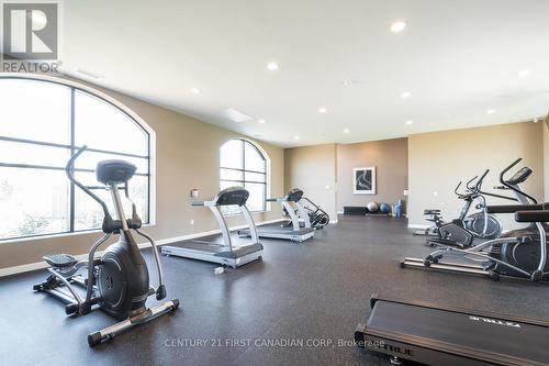 1403 - 240 Villagewalk Boulevard, London, ON - Indoor Photo Showing Gym Room