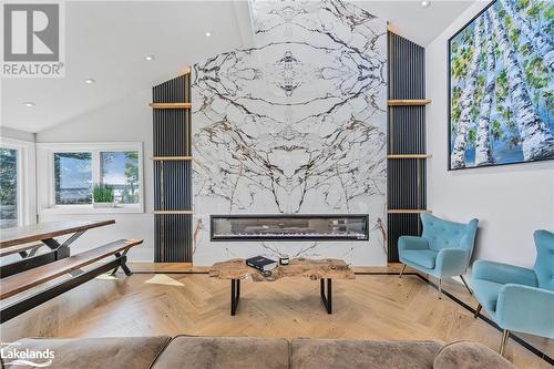 237 West Shore Drive, Tiny, ON - Indoor With Fireplace