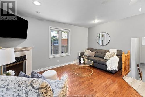 3296 Mckay Avenue, Windsor, ON - Indoor Photo Showing Living Room With Fireplace