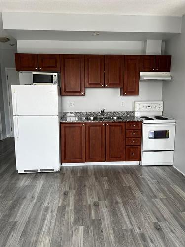 135 James Street|Unit #804, Hamilton, ON - Indoor Photo Showing Kitchen With Double Sink