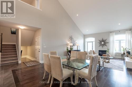 2263 Callingham Drive, London, ON - Indoor Photo Showing Dining Room With Fireplace