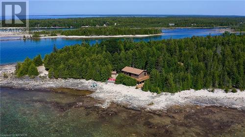 Property and surrounding area - 79 Howard Bowman Drive, Tobermory, ON - Outdoor With Body Of Water With View