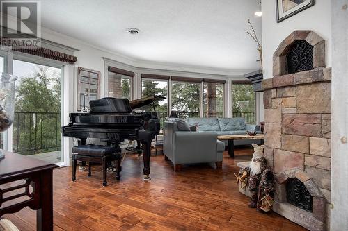 486 Terrace Drive, Coldstream, BC - Indoor Photo Showing Other Room With Fireplace