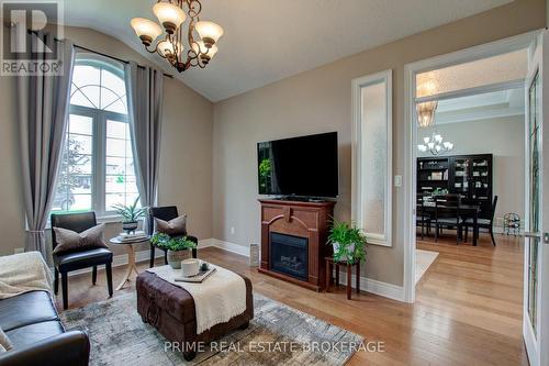 37 Oliver Crescent, Zorra, ON - Indoor Photo Showing Living Room With Fireplace