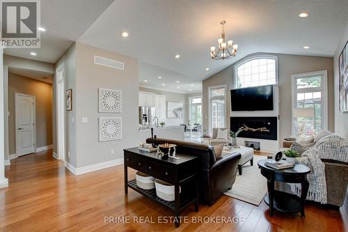 37 Oliver Crescent, Zorra, ON - Indoor Photo Showing Living Room With Fireplace