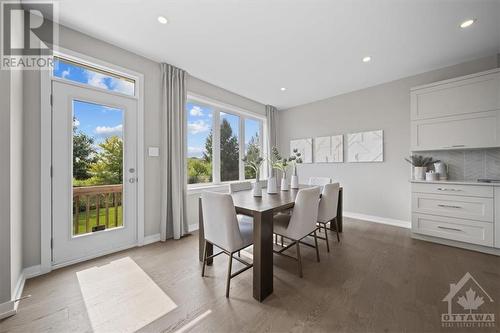 Family sized Dining Area - 106 Westphalian Avenue, Ottawa, ON - Indoor Photo Showing Dining Room