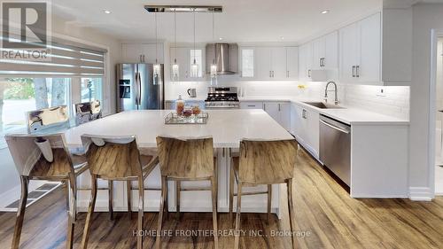 77 Elmwood Avenue, Richmond Hill, ON - Indoor Photo Showing Kitchen With Stainless Steel Kitchen With Upgraded Kitchen