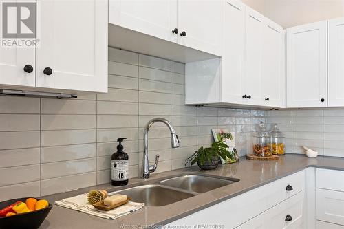 3160 Meadowbrook Lane Unit# 220, Windsor, ON - Indoor Photo Showing Kitchen With Double Sink