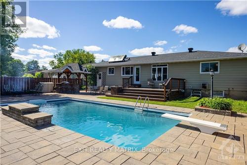 782 Notre Dame Street, Prescott And Russell, ON - Outdoor With In Ground Pool With Deck Patio Veranda