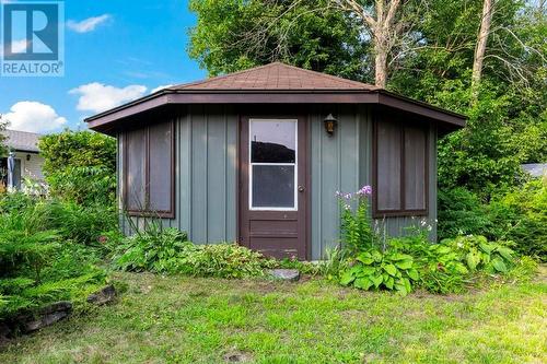 Amazing 18 x 18 ft framed octogon shaped gazebo with on concrete slab. rebuild cost min $15k - 815 Joseph Street E, Cardinal, ON - Outdoor