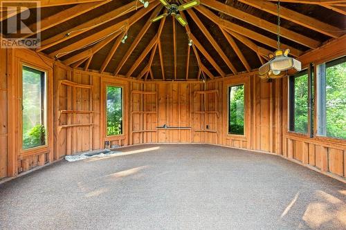 Interior of gazebo showing opening windows, electrical receptacles & solid framing. - 815 Joseph Street E, Cardinal, ON -  Photo Showing Other Room